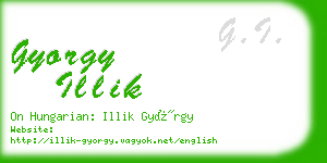 gyorgy illik business card